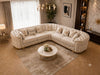 Moderate Gold & Silver Trim Sofa