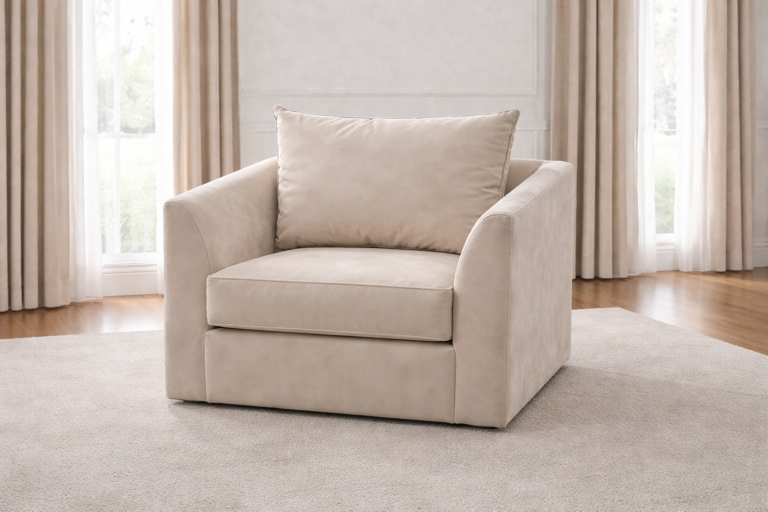 Bishop U Shape Matching Arm Chair