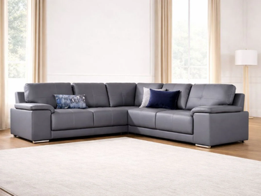 Khansa Leather Sofa